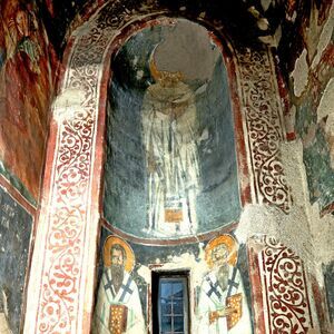 View of the apse of diaconicon