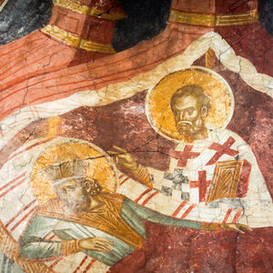 Св. Никола се јавља цару Константину у сну