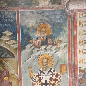 25 и 26. јануар - Св. Григорије Богослов (фигура), св. Ксенофонт (попрсје)