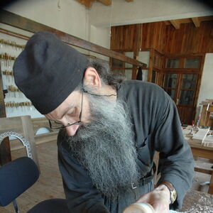 Father Avakum carving wood 7