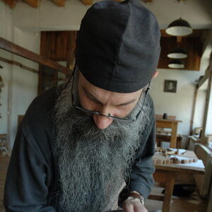Father Avakum carving wood 11