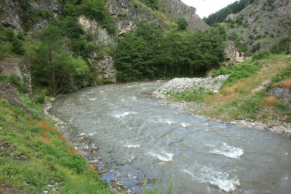 Bistrica River, Southeast of the Monastery