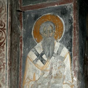 An unidentified holy bishop