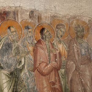 Communion of the Apostles, detail