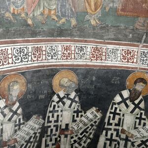 Officiating Church Fathers, detail