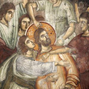 Betrayal of Judas, detail