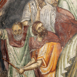 Betrayal of Judas, detail