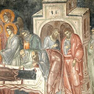 Dormition of the Virgin, detail