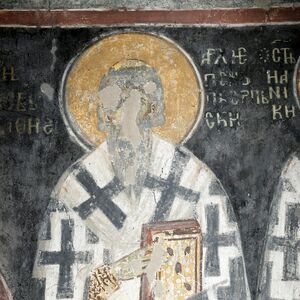 Serbian archbishop  St.Eustathios I, detail