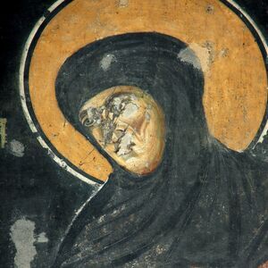 Serbian Queen Jelena as a nun, detail