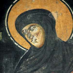 Serbian Queen Jelena as a nun, detail