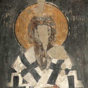 Serbian archbishop St. Arsenios I, detail