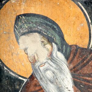 St. Simeon the Monk ( King Uroš I ), detail