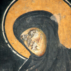 Serbian Queen Jelena as a nun, detail