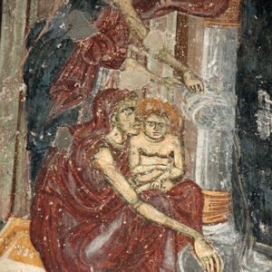 Birth of the Virgin, detail