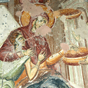 Birth of the Virgin, detail