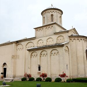 Southeast side of the Arilje church