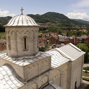 Upper zone and the roof cover of the church