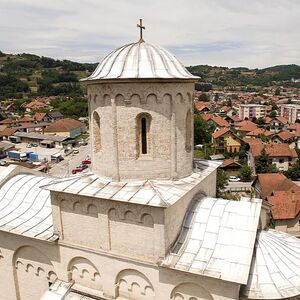 Upper zone and the roof cover of the church