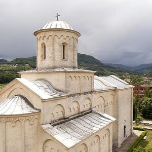 Upper zone and the roof cover of the church