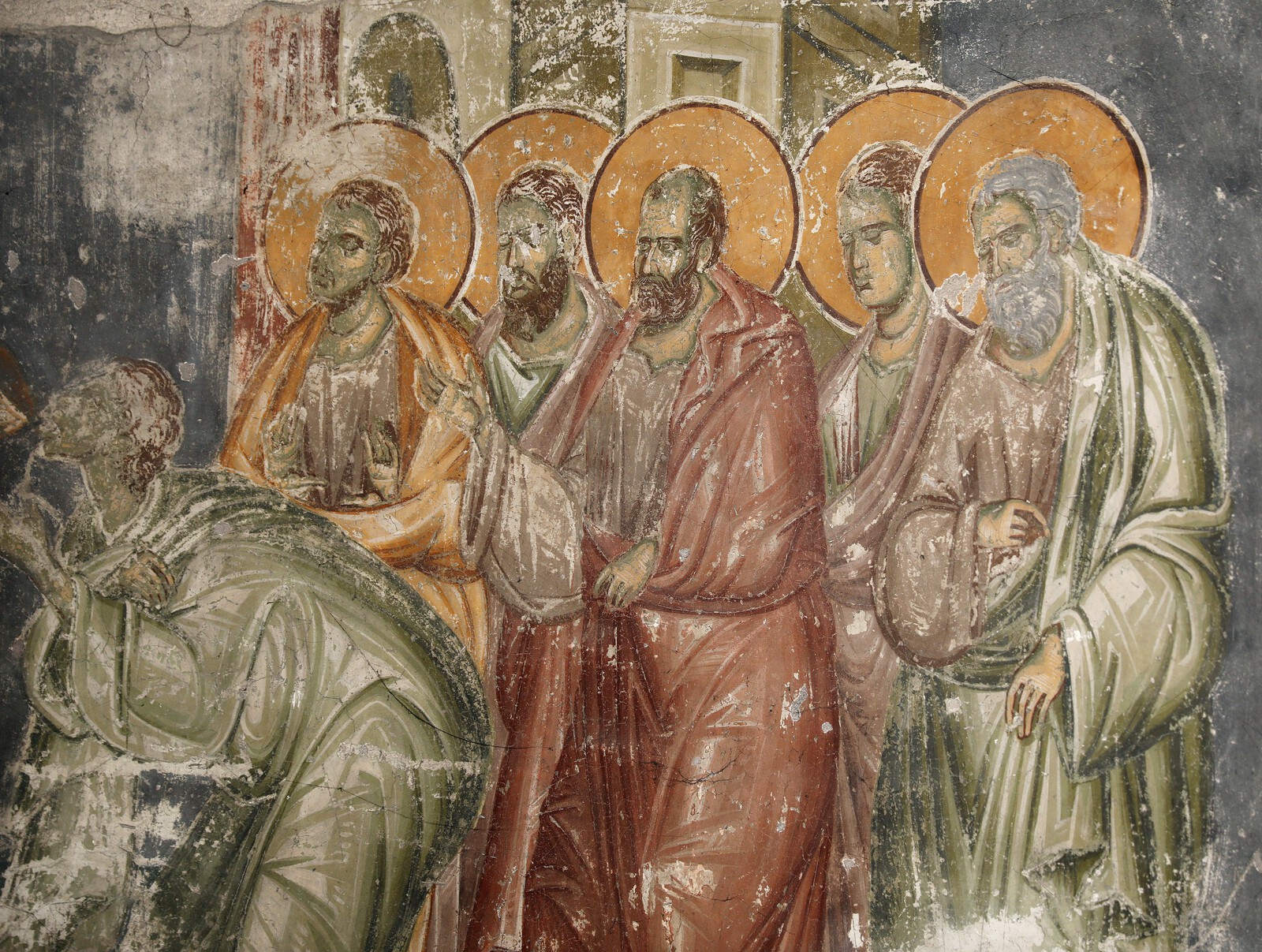 Communion of the Apostles, detail