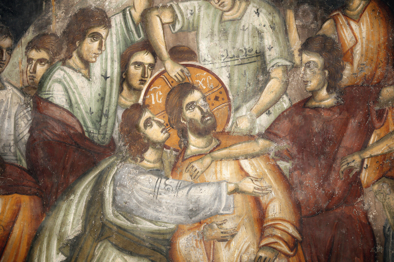 Betrayal of Judas, detail
