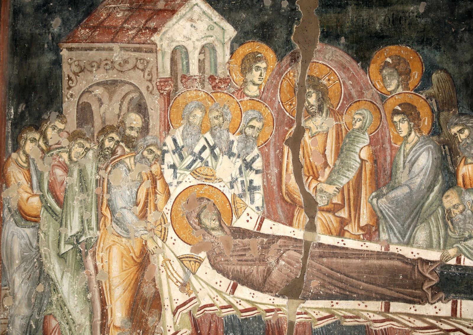 Dormition of the Virgin, detail
