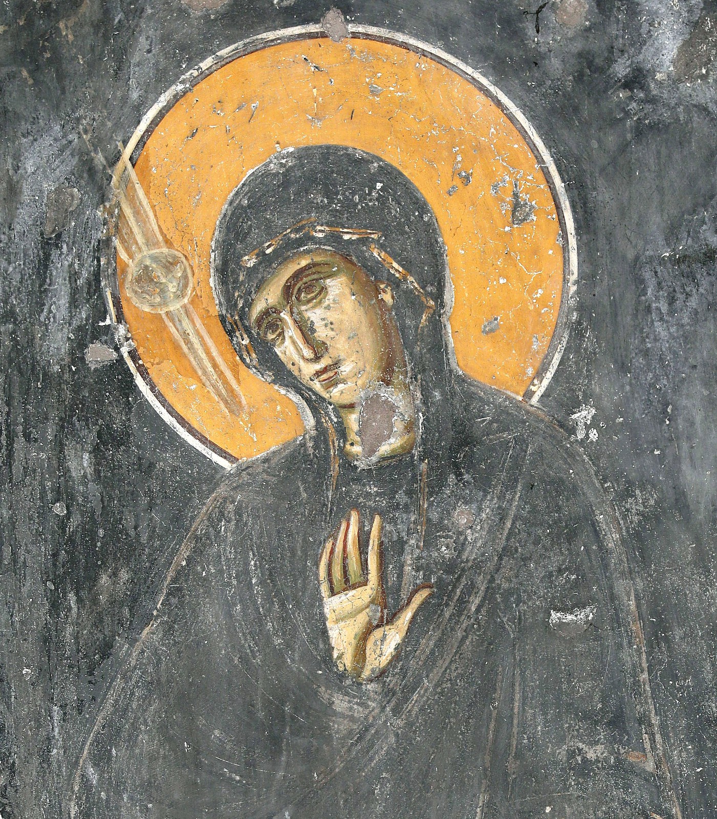 The Annunciation, detail