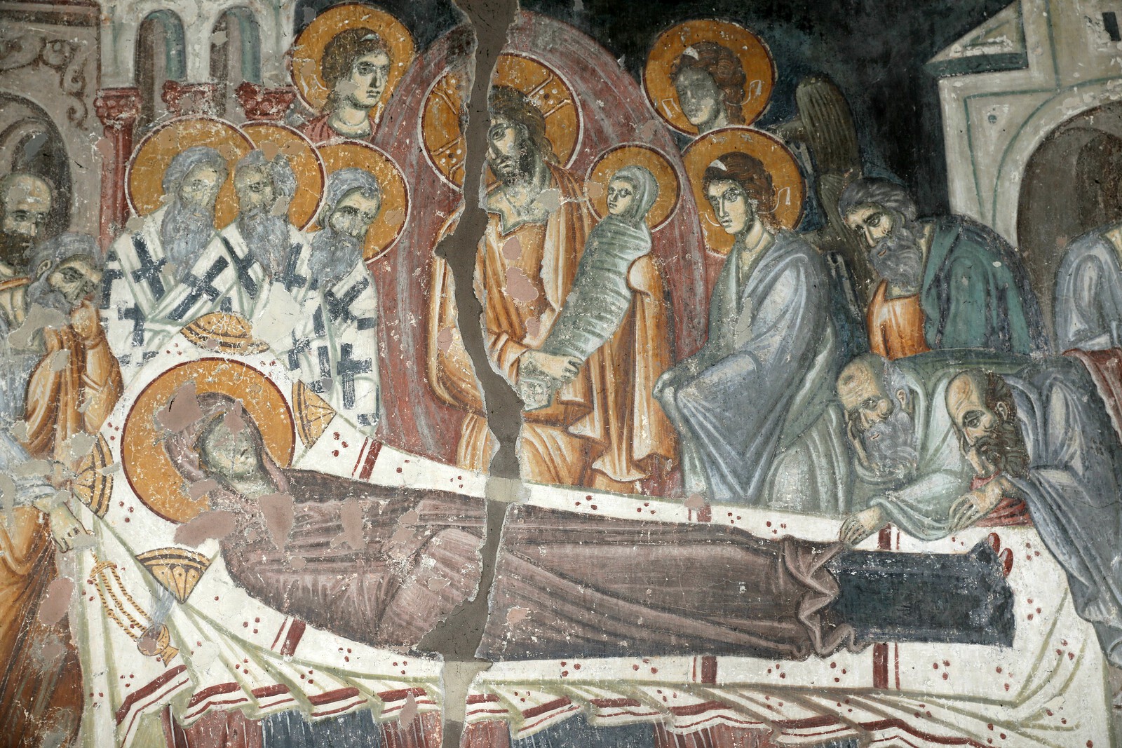 Dormition of the Virgin, detail