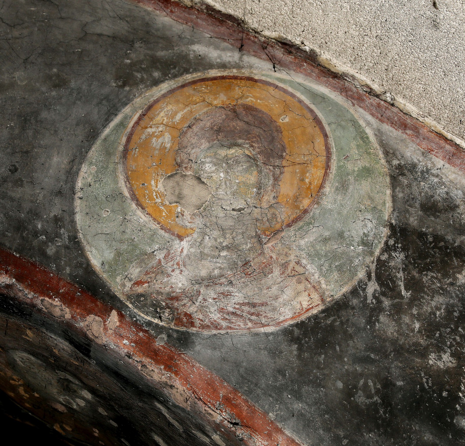 Unidentified saint at medallion