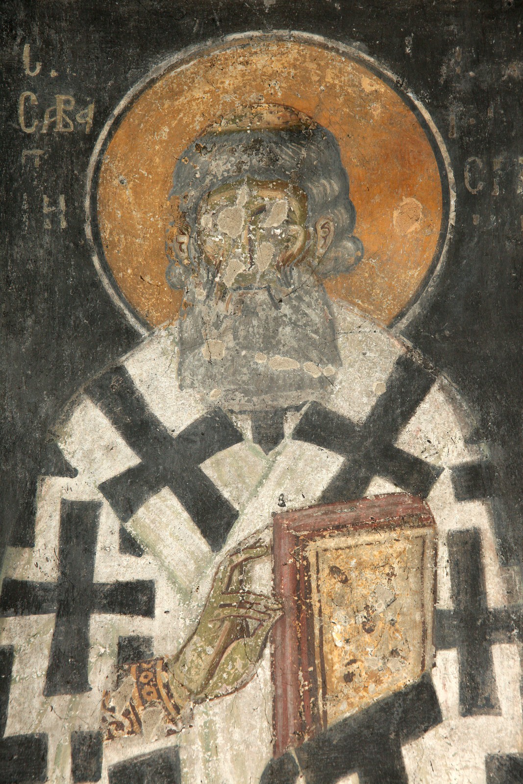 Serbian archbishop St. Sabas I, detail