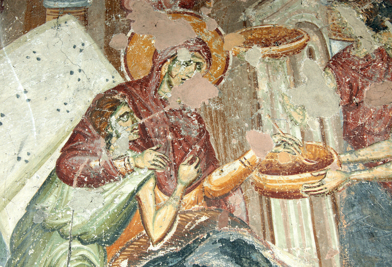 Birth of the Virgin, detail