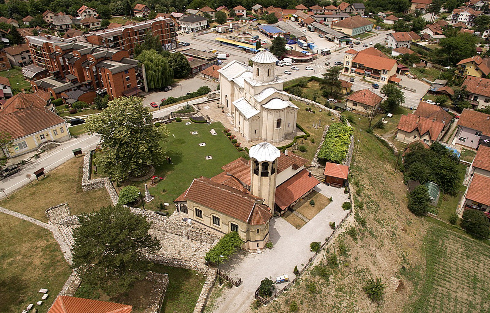City of Arilje with the church