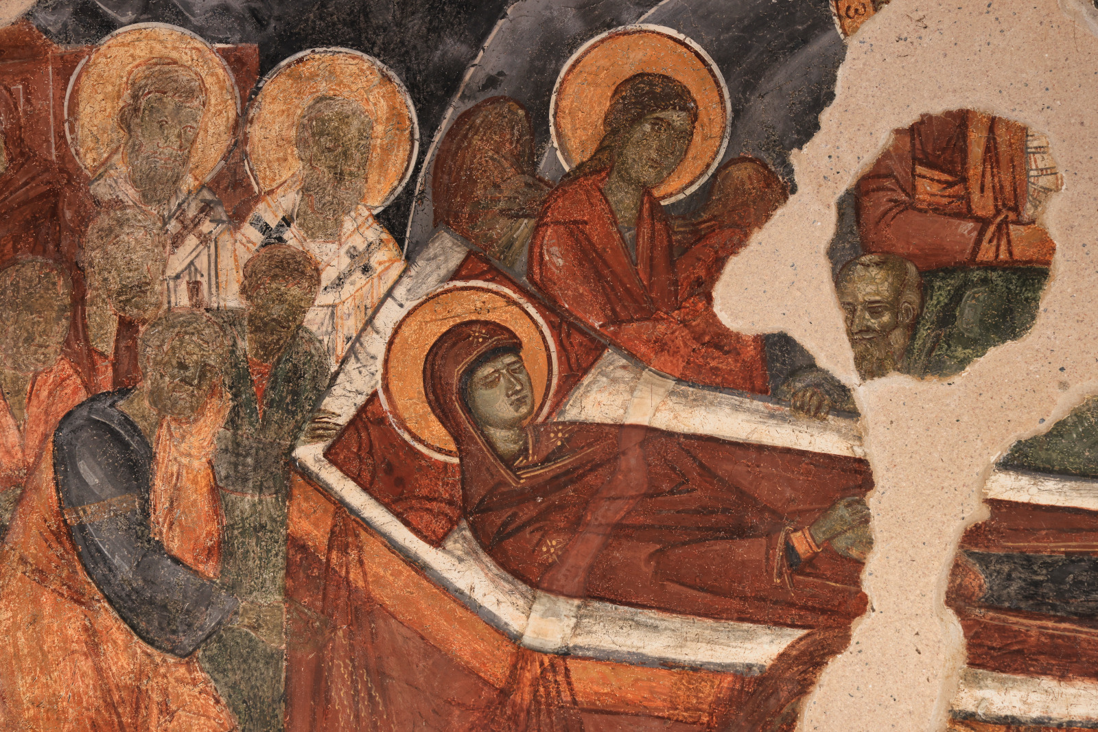 Dormition of the Mother of God, detail