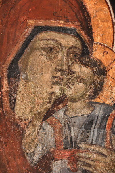 Mother of God and Child, detail