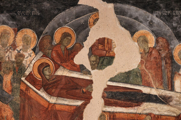 Dormition of the Mother of God, detail