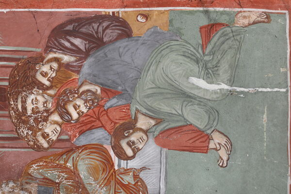 Christ Washing the Feet of His Disciples, detail