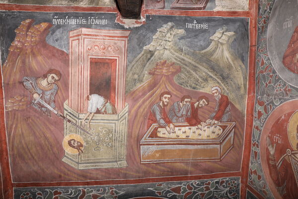 Beheading of Saint John and Burial of Saint John