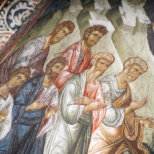 46 Christ Appearing to the Apostles on the Mountain of Galilee, detail