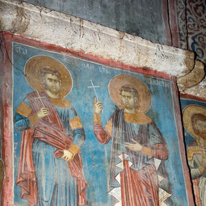 275,274 Unknown martyr, probably St. Hadrianus, and St. Lucianus