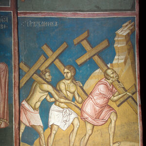 54 Simon of Cyrene and Two Thieves Bearing Crosses