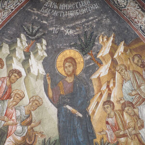 Христос се јавља Апостолима на Гори Галилејској, детаљ