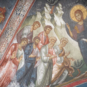 46 Christ Appearing to the Apostles on the Mountain of Galilee, detail