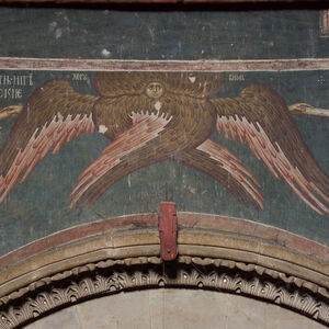13 Cherub, handing the scrolls to Stefan of Decani and King Dusan