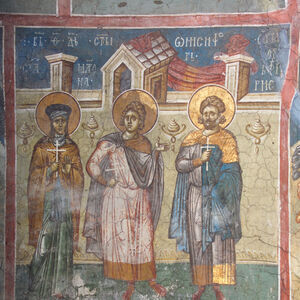 7II-8 November 9 - Sts. Onesiphorus and Porphyrius, St. Matrona (figures)