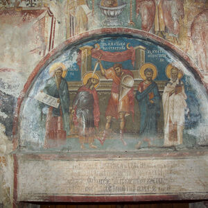 7III-36 April 22, 24, 25 & 26 - St. Theodore Sykiotes, St. Sabbas Stratelates, The apostle Mark, The martyr-priest Basileus