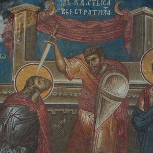 7III-36 April 22, 24, 25 & 26 - St. Theodore Sykiotes, St. Sabbas Stratelates, The apostle Mark, The martyr-priest Basileus