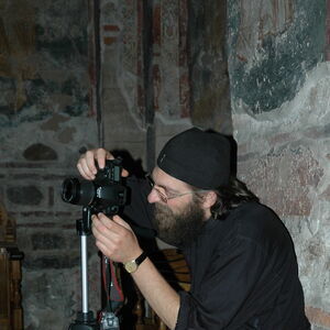 Father , Photographing Monk 1