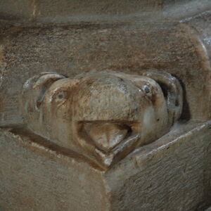 Ewe at the base of a narthex column 4