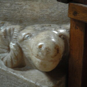 Ram at the base of a narthex column 2